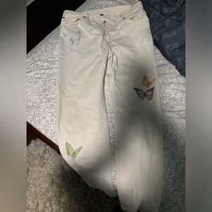 501 butterfly Levi jeans